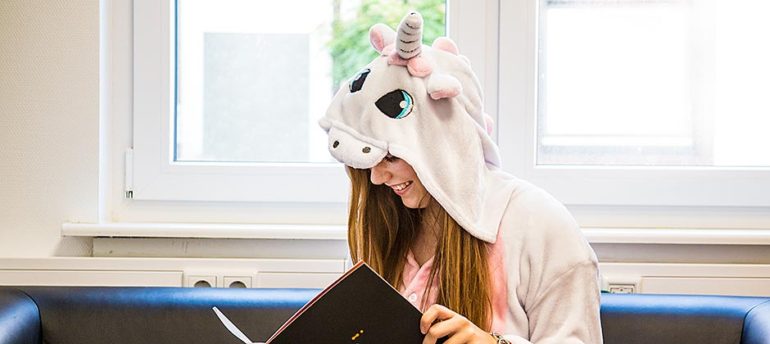 Maskottchen Einhorn